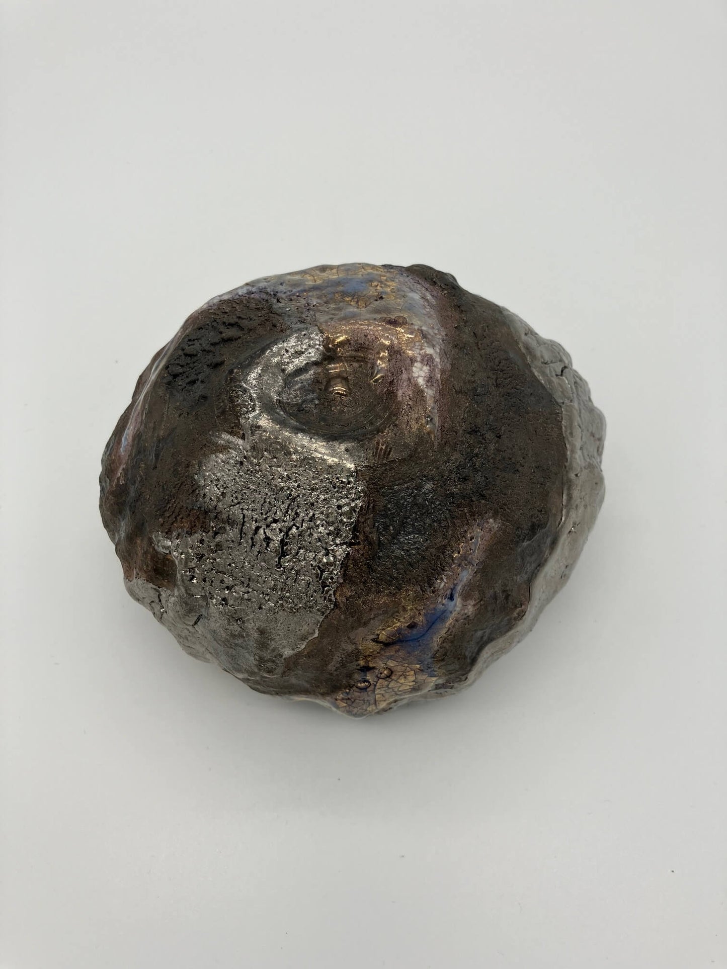 Silver glazed Kurinuki MatcyaTea Bowl