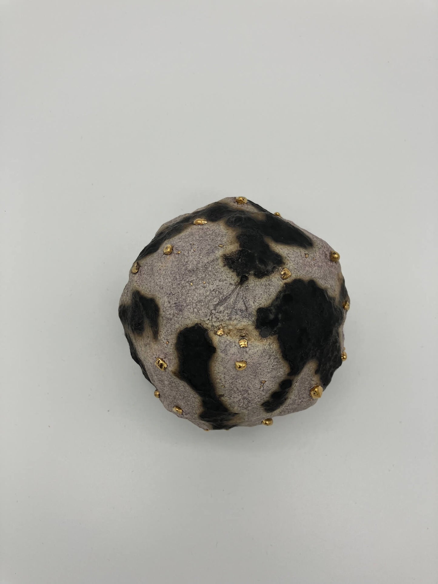 Gold & black Kurinuki Travel Tea Bowl
